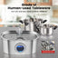 YES4PETS 3.2L Automatic Electric Pet Water Fountain Dog Cat Stainless Steel Feeder Bowl Dispenser Oval