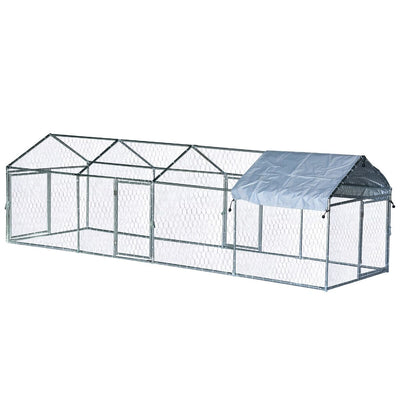 YES4PETS 4M Large Outdoor Chicken Coop Pet Cage Cat Run Rabbit Guinea Pig Hen Poultry Enclosure