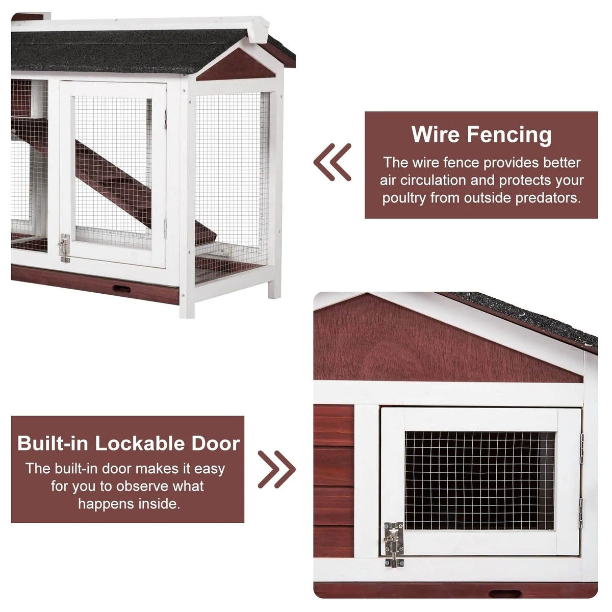 YES4PETS Double Storey XL Rabbit Hutch Guinea Pig Cat Cage Ferret Cage 160x71x99cm