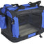 YES4PETS XXXL Foldable Soft Dog Puppy Cat Crate Travel Cage With Curtain-Blue
