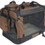YES4PETS XXL Foldable Soft Dog Cat Puppy Carrier Crate With Curtain-Brown