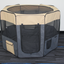 YES4PETS 98 cm High Foldable XL Grey Dog Puppy Cat Cage Soft Playpen Rabbit Enclosure