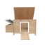 YES4PETS L Chicken Coop Rabbit Hutch Cage Hen Chook Cat Guinea Pig House