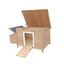 YES4PETS L Chicken Coop Rabbit Hutch Cage Hen Chook Cat Guinea Pig House