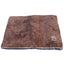 Large Dog Puppy Pad Bed Kennel Mat Cushion Bed 100 x 70 cm Brown / Beige