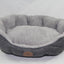 YES4PETS Washable Beige / Grey / Red Fleece Soft Pet Dog Cat Bed-Large