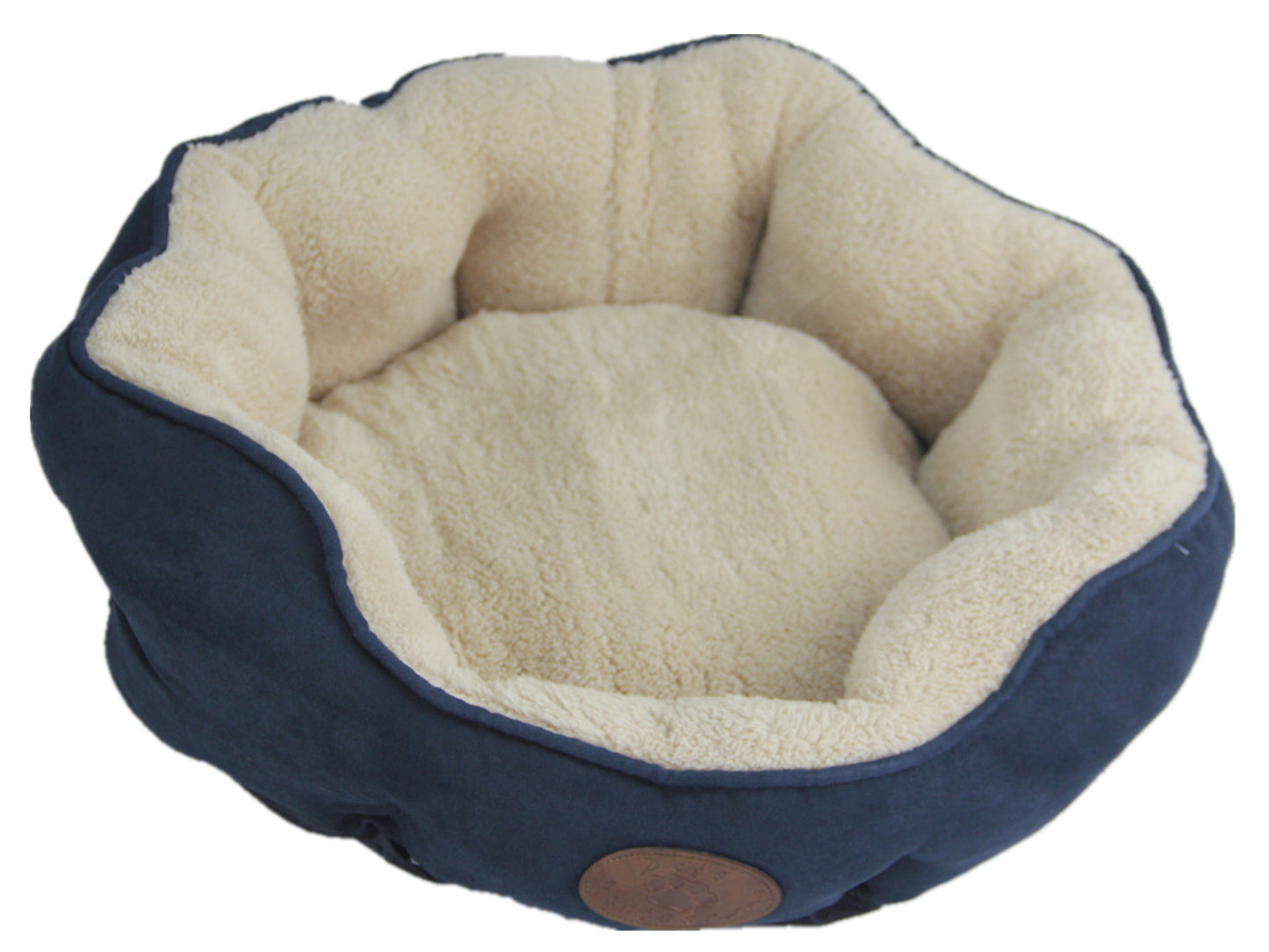 YES4PETS Washable Blue / Grey Pet Dog Fleece Pet Soft Dog Cat Bed-Small