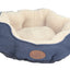 YES4PETS Washable Blue / Grey Pet Dog Fleece Pet Soft Dog Cat Bed-Small