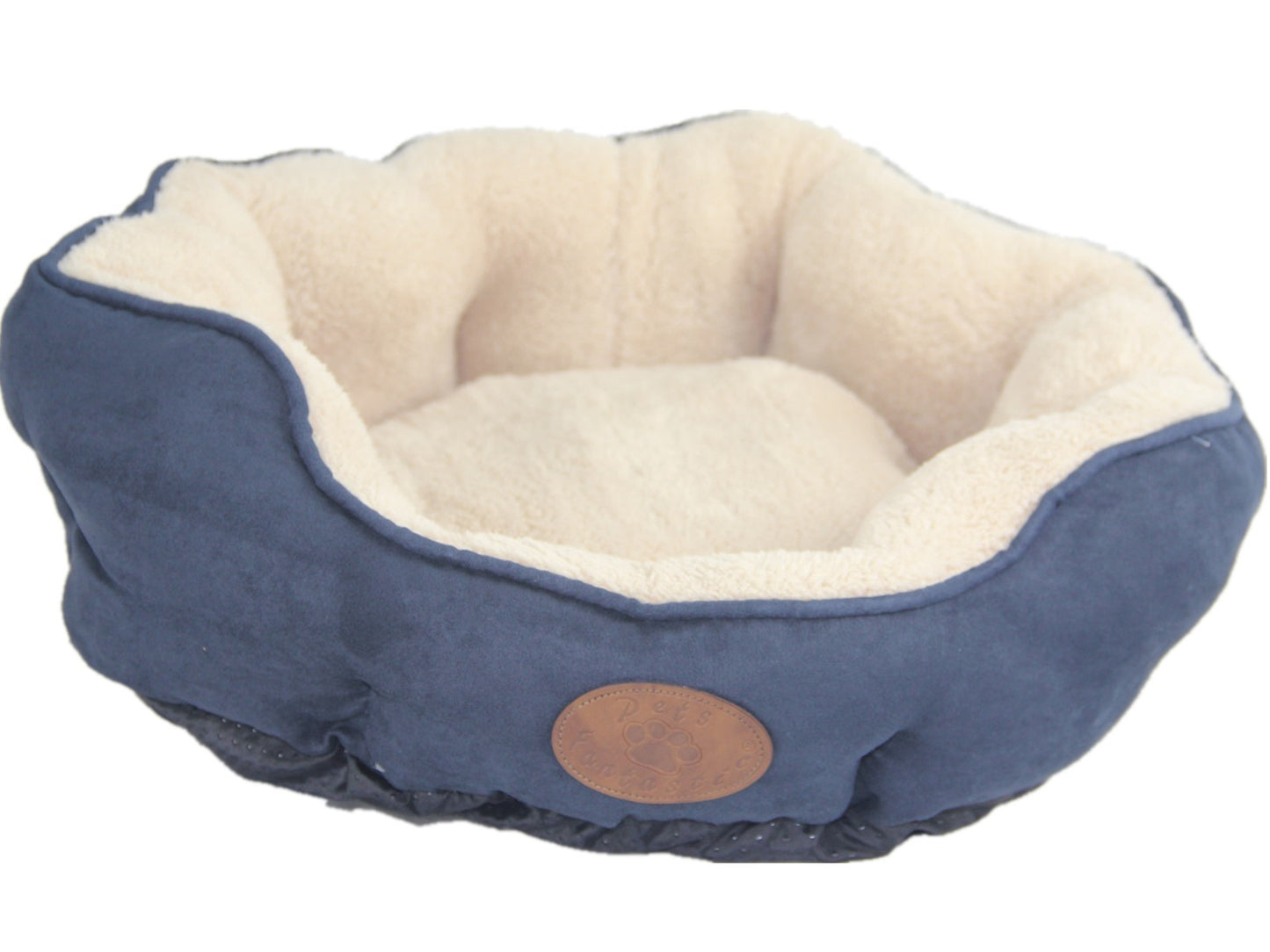 YES4PETS Washable Blue / Grey Pet Dog Fleece Pet Soft Dog Cat Bed-Small