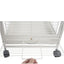 YES4PETS Small Bird Transport Budgie Cage Parrot Aviary Carrier With Wheel
