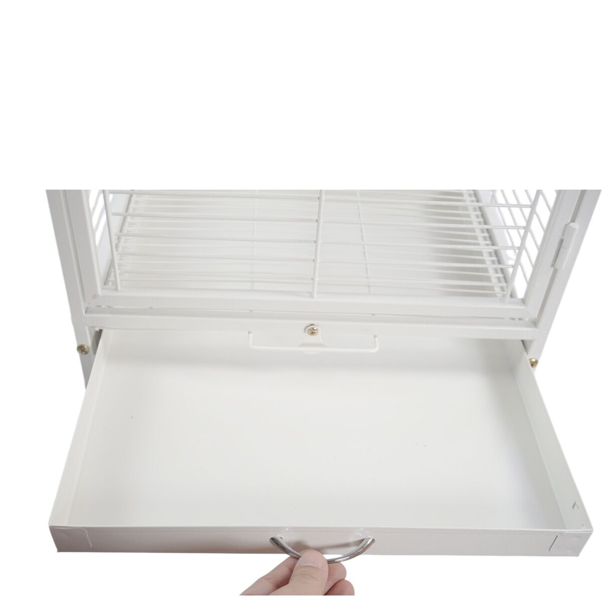 YES4PETS Small Bird Transport Budgie Cage Parrot Aviary Carrier With Wheel