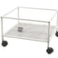 YES4PETS White Bird Transport Budgie Cage Parrot Aviary Carrier With Stand & Wheels