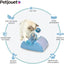 YES4PETS Cat Play Box Kit Pet Toy Kitten Toys Interactive Ball Peek Hunting Toy-Blue