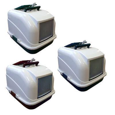 YES4PETS New Rect Portable Hooded Cat Toilet Litter Box Tray House With Handle and Scoop