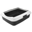 2 X New Rect Portable Cat Kitten Toilet Litter Box Tray