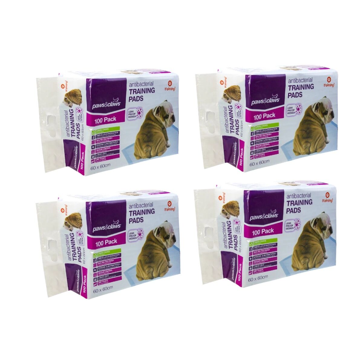 400Pk 60x60cm Puppy Pet Dog Indoor Cat Toilet Absorbent Training Pads