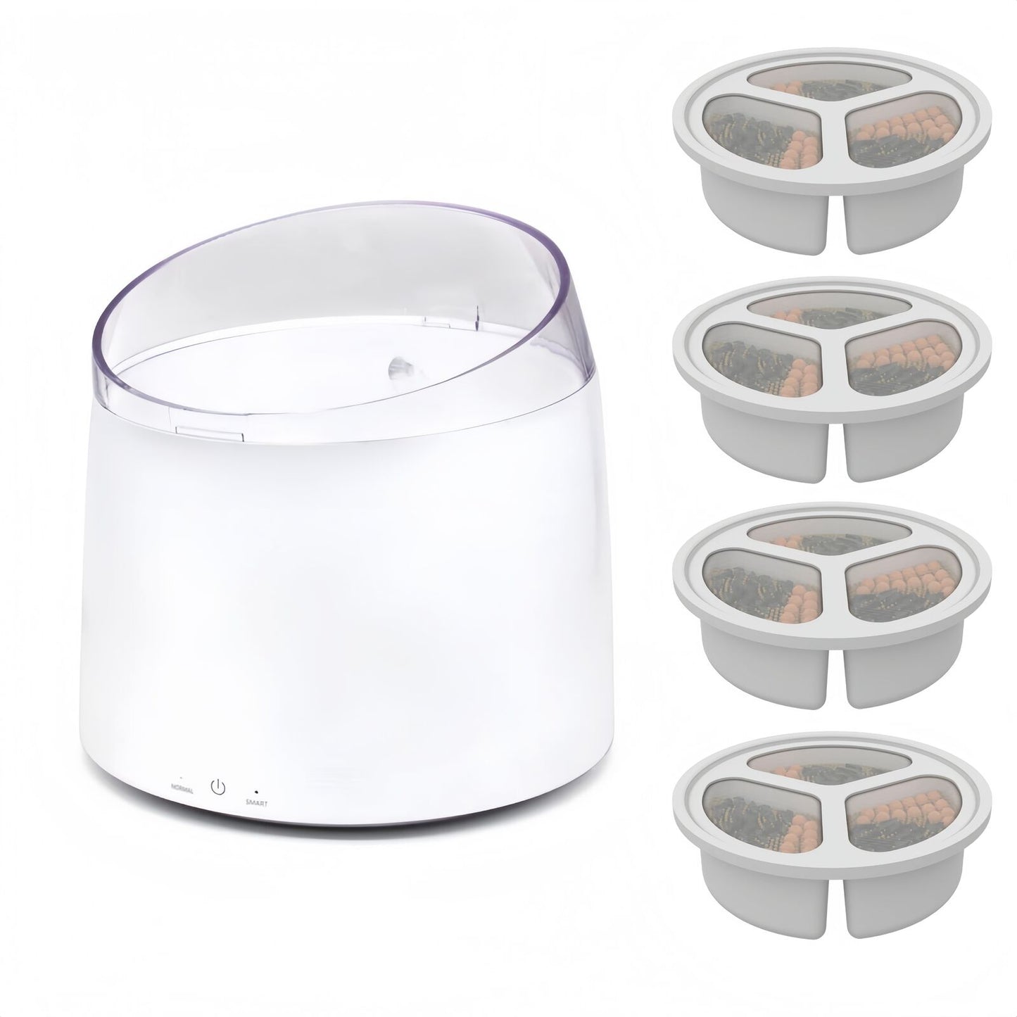 Electric Pet Dog Cat Automatic Self-Clean Water Fountain 1.5L 9 x Filters