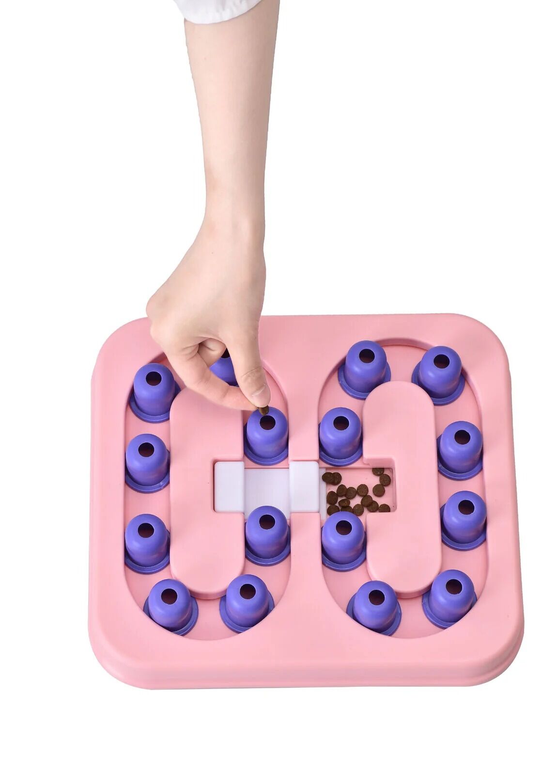YES4PETS Dog Interactive Slide Square Toy Fun Pet Puppy Smart Training Treat Hiding Game Toys Slow Feed Anti Gulp