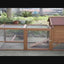 YES4PETS 248 cm XL Chicken Coop Rabbit Hutch Ferret Hen Guinea Pig House With Wheels